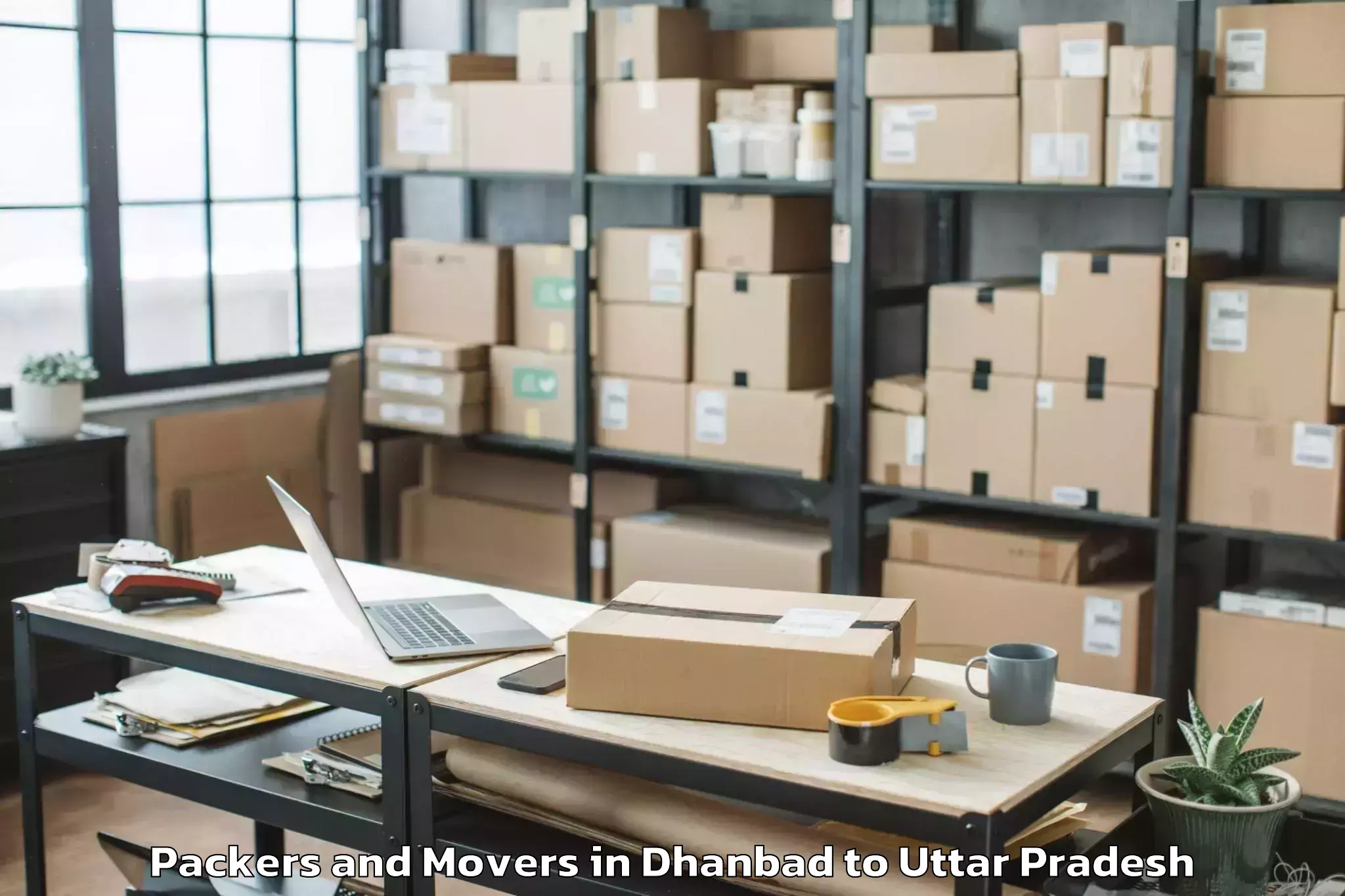 Book Dhanbad to Mauranipur Packers And Movers Online